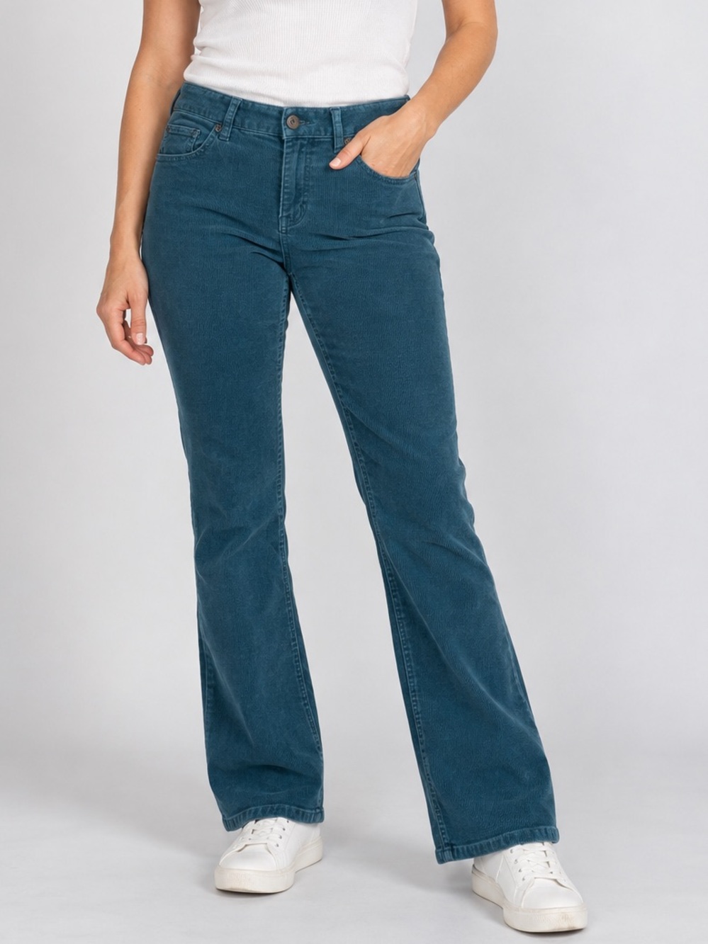 Coldwater Creek | Teal Corduroy Pants | Size 8P | EUC | Classic Preppy Casual